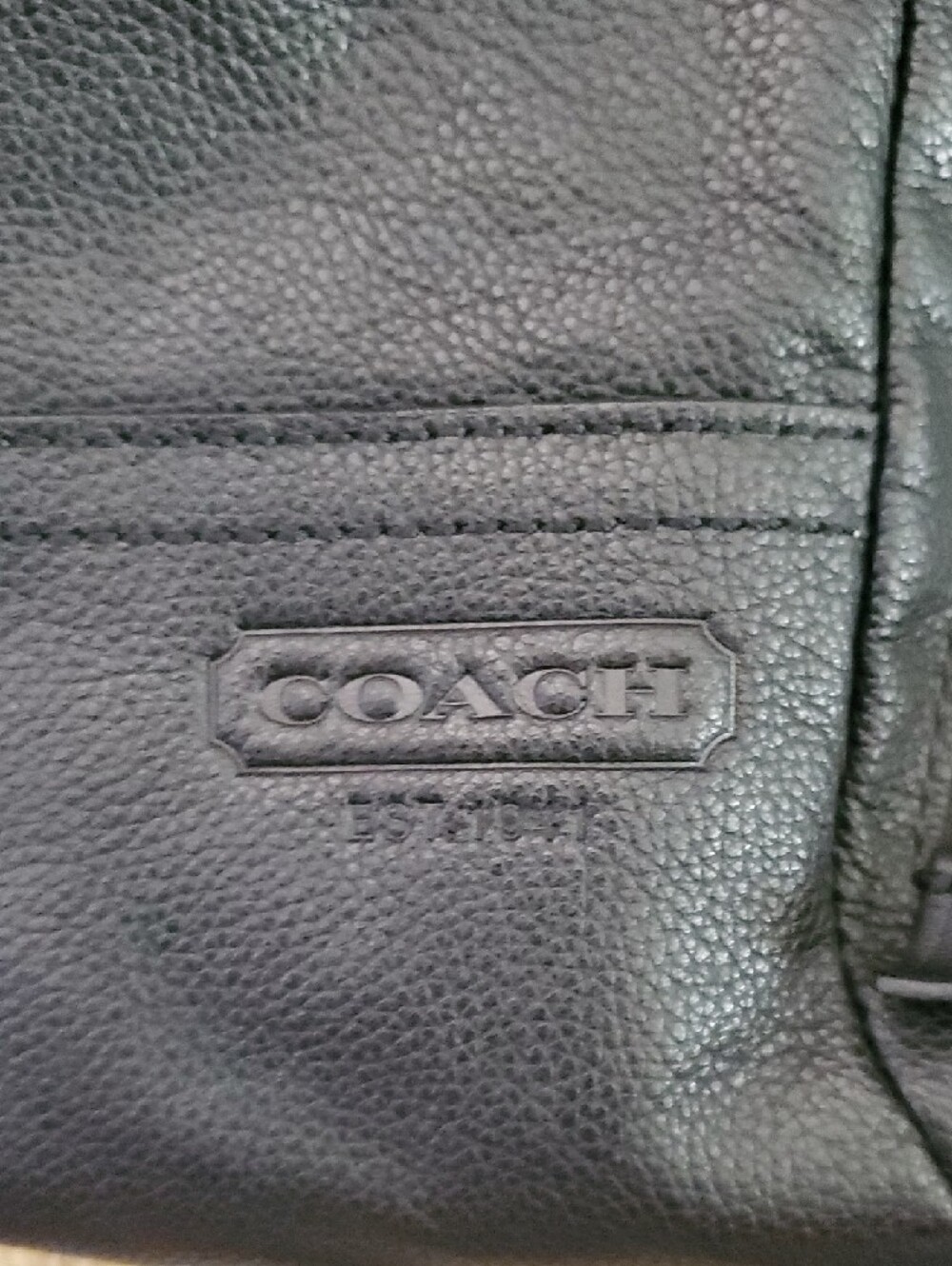 Coach 70617 Thompson Convertible Black Leather Sling Bag Backpack - Picture 9 of 10